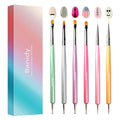 Nail Art Brushes for Gel Art Design Brush Tools Dual-Head Pen Painting Set Include Extension Brush Liner Brush Dotting Pen for DIY Manicure Polish