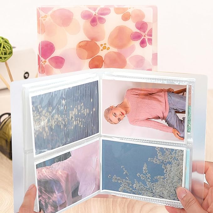 144 Slots Nail Art Sticker Storage Book Display Collecting Equipment Nail Art Decals Photos Storage Book Manicure Designer Tools Decoration Kits(Flower)