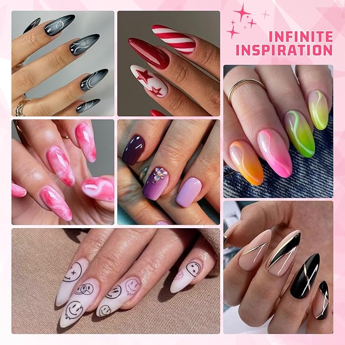 Sponges Pat Gel Nail Polish Palette, 16 Colors Blending Ombre Gel Polish Set Patting Gradient Painting Nails Art, No Wipe, UV/LED Cured, 100Sponges 6Brushes 1Grabber Tools Kit (Set 03)
