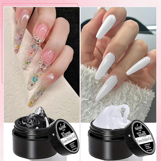 NAILGIL Hema Free Solid Builder Gel For Nails, 3D Sculpting Gel for Nail Art Non-Sticky Hand Extension Building Carving Modeling Sock Off UV LED Salon DIY at Home-60g/2.1oz