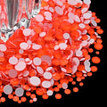 Flatback Glass Rhinestones,Bedazzler Gems Non Hotfix Crystal Rhinestones for Crafts Nail Charms Clothes Tumblers,Hycinth Neon,Mixed Size,35g