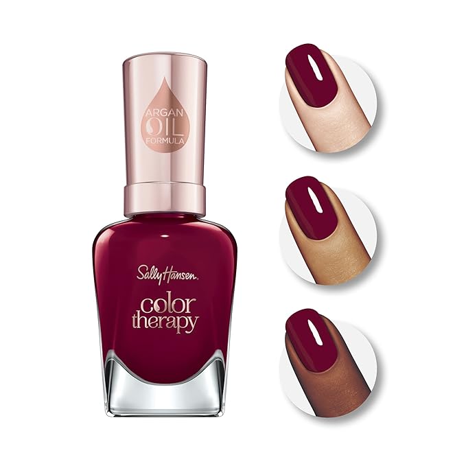 Sally Hansen Color Therapy Nail Polish 370 Unwine'd, 0.5 fluid_ounces (Pack of 2)