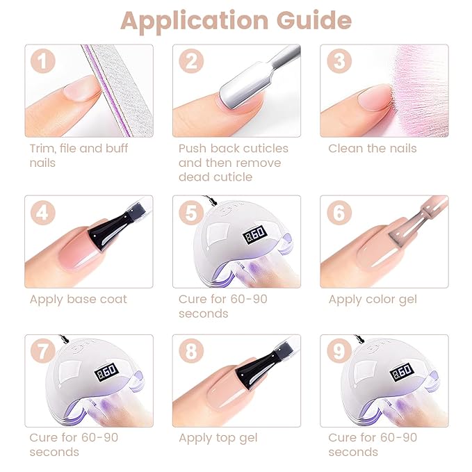 RARJSM Rubber Base Coat Gel Polish Nude Natural Pink Skin Tone Rubberbase Gelpolish for Nails Natural Color French Manicure Extend Soak Off Curing Requires Single Bottle 15ml Salon Home DIY Use