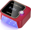 268W UV Nail Lamp Cordless, Rechargeable UV Light for Gel Nails with Convenient Knob & Full LCD Display Screen, Portable LED Nail Lamp, Professional Nail Dryer for Nail Salon & Home