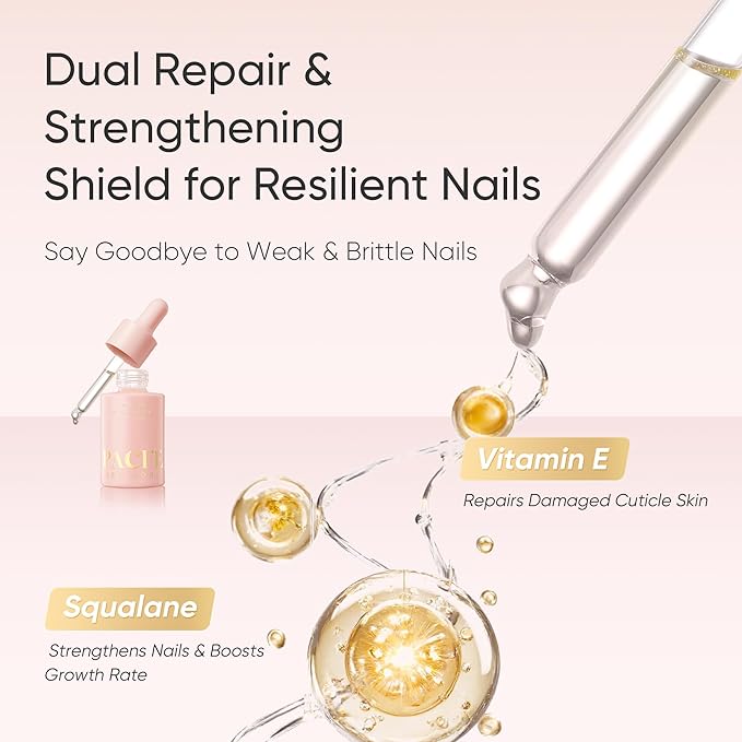 Cuticle Oil for Dry Cuticles – Hydrating Nail & Cuticle Care with Jojoba, Rose Oil & Vitamin E