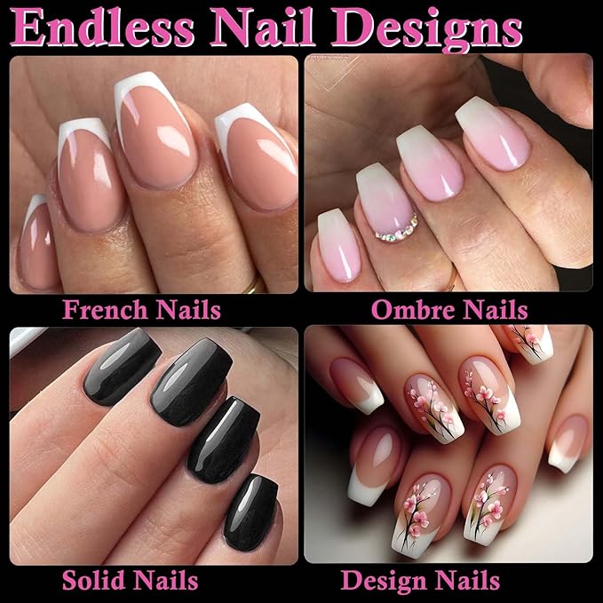 300pc Short Coffin Nail Tips, Soft Gel Nail Tip Coffin Fake Nails Artificial Fingernail, 15 Sizes Full Cover Clear Press on Nail Short Acrylic Nails Tips for Nail Extension, Press Nails Making