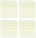 PATIKIL 1320 Pcs Acrylic Gem Sticker, 4 Size 3/4/5/6mm Self Adhesive Rhinestones Face Gem Stones Bling Jewelry for Nail Art Craft Clothes DIY Makeup Decoration Party, Light Yellow
