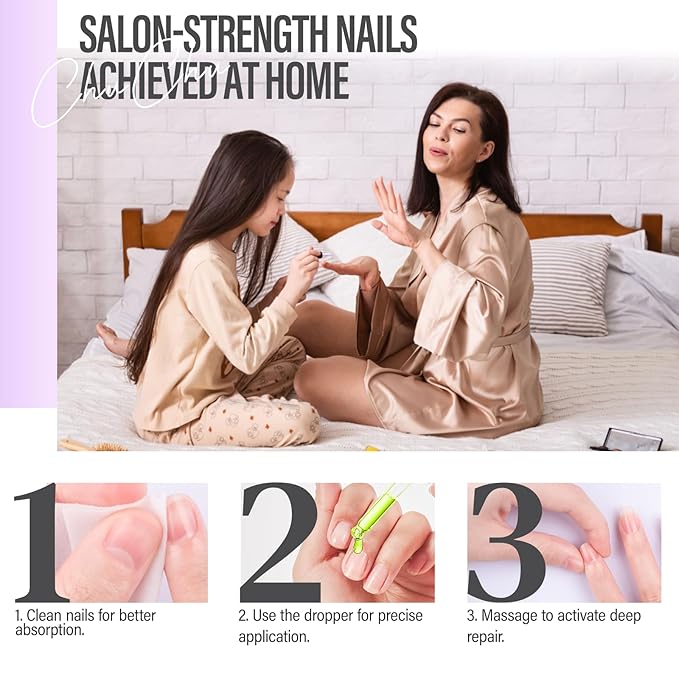 CHUCHU Nail Cuticle Oil Strengthener - Kiwi Scent Repair Growth Moisturizing Treatment - Natural Jojoba Vitamin B & E for Dry Cracked Nails