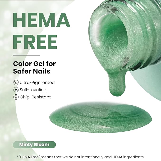 Beetles Minty Gleam Green Cat Eye Gel Nail Polish - 15ML Glass Green Glitter Cat Eye Spring Gel Polish Magnetic Shimmer Effect Soak Off UV Nail Art Design Salon DIY Manicure Gift for Women