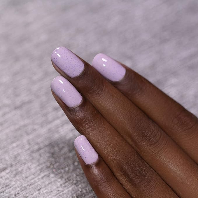 ILNP Heather - Pale Lilac Speckled Nail Polish, Chip Resistant, 7-Free, Non-Toxic, Vegan, Cruelty Free, 12ml