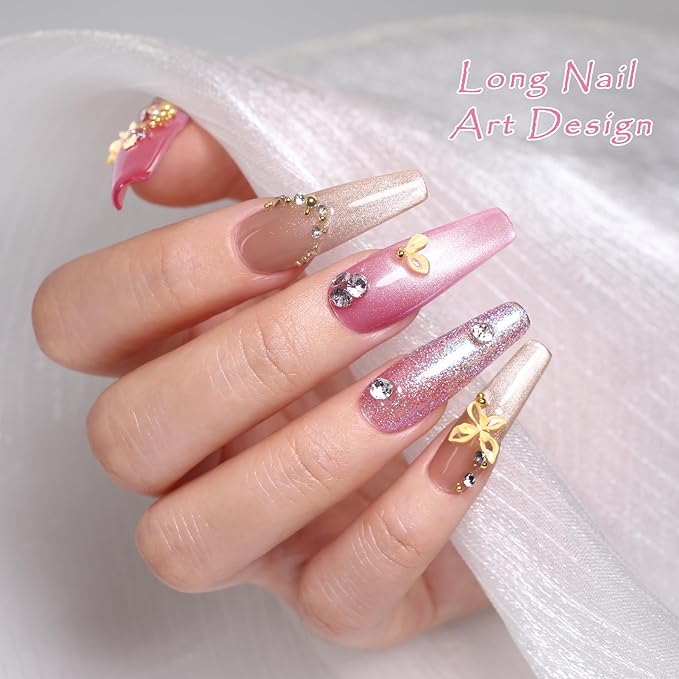 Imtiti Cat Eye & Glitter Gel Nail Polish Set with Magnet, 6 Colors 10ml Gel Polish Set,UV/LED Curable, Soak Off, Sparkling Magnetic Effect Manicure Kit, Gift for Women