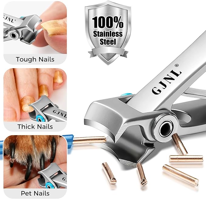Toenail Clippers for Thick Nails for Seniors, 2026 Upgrade Angled Head Large Toe Nail Clippers, Heavy Duty Fingernail Clippers with Wide Opening Nail Cutter Men & Women