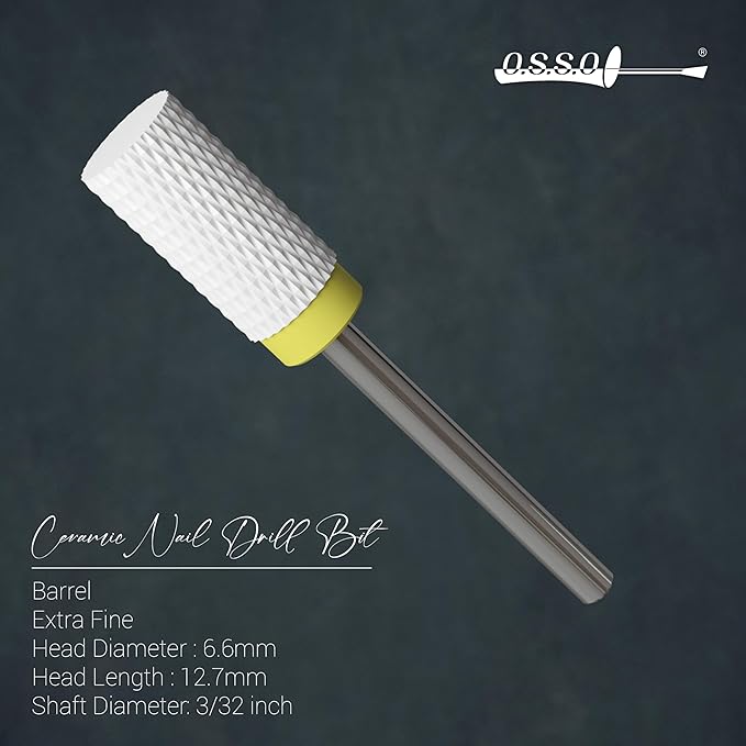 Ceramic Nail Drill Bit Barrel, Extra Fine