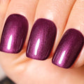 Pearl Wine Purple Glitter Gel Nail Polish - Sparkle Shimmer Fall Winter Soak Off LED UV Gel Nail Polish for Art DIY Manicure 15ML