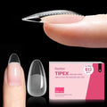 Beetles Tipex Instant Apex Nail Tips, 512Pcs Medium Oval Almond Pre-building Pre-Sculpted Pre-etched Acrylic Nail Tips Full Cover Press-on False Nail Extension