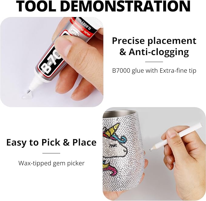 31000Pcs Baby Blue Resin Rhinestones for Bedazzling, 2-6mm Mixed Sizes Flatback Gems Crystal Jewels Diamonds Gemstones Stones with B7000 Glue for Crafting Clothes Nails