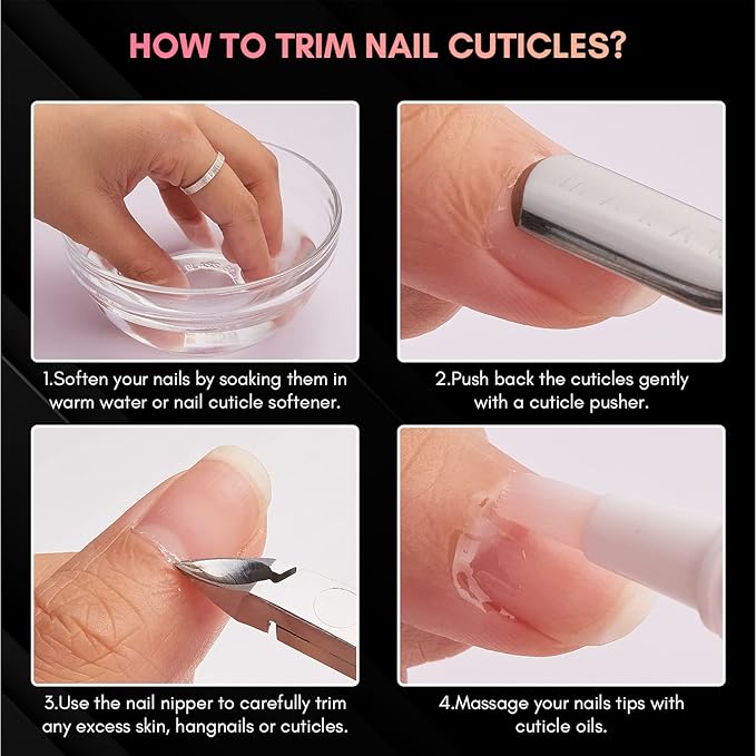 Makartt Cuticle Nippers, Pink Cuticle Trimmer Extremely Sharp Full Jaw Cuticle Remover Nail Care for Manicure Home Salon Use (Pack of 1)