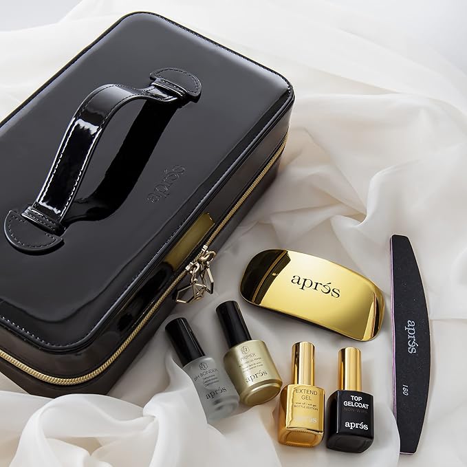 Apres Nail Gel-X Nail Extension Kit & Natural Round Short Box of Tips | Bundle Set | 500 Gel-X Tips | Premium Quality | 10 Sizes 0-9 | No Size 00 Included | 2022 Version