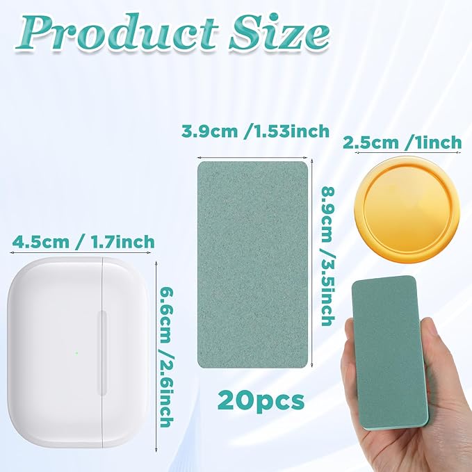 20 Pack Nail Buffer Block and Shine Kit, Mini Nail Buffers Smoother Mini Buffer Block Nails File Professional Manicure File Blocks for Polishing Smooth and Shiny Natural Nails (Green, Large)