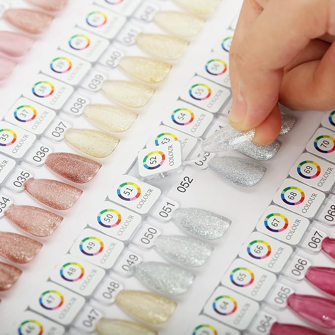 72PCS Magnetic Nail Color Display Tips,Premium Acrylic False Nail Tips for Gel & Regular Polish, Durable, Easy to Color,Perfect for Nail Practice & Professional Use