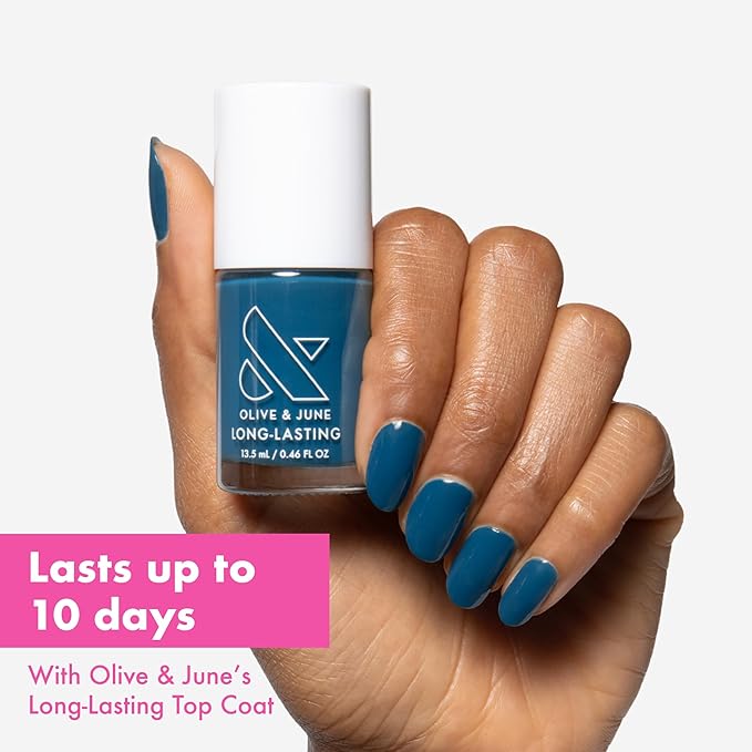 Olive & June Long Lasting Nail Polish | Plump Gel-Like Finish No Lamp Needed | Lasts up to 10 days | Salon-Quality Color at Home | 15-Free, Vegan & Cruelty-Free Chip-Resistant Shine | Apres Mani