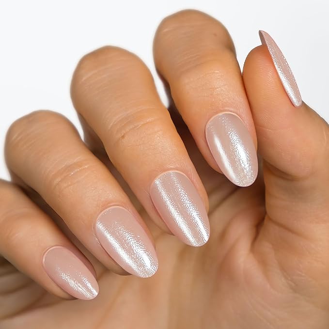MOYOU LONDON Semi Cured Gel Nail Strips - 20 Pcs. Waterproof Gel Nail Wraps, Cures in Sunlight or UV/LED Lamp, Lasts Up to 2+ Weeks, Stretchable, Easy to Apply & Remove, Vegan & Cruelty-Free