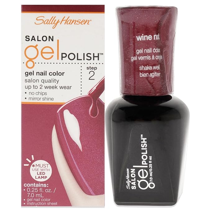 Sally Hansen Salon Pro Gel, Wine Not, 0.14 Fluid Ounce