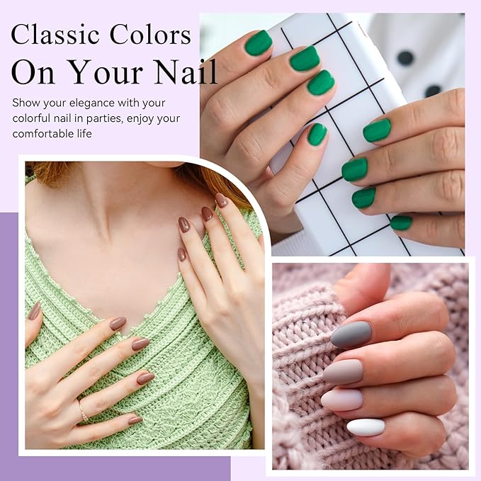 Phoenixy 30Pcs Gel Nail Polish Set, 25 Colors All Seasons Gel Polish with 5Pcs Base and Glossy Matte Gold Sliver Glitter Top Coat Black White Pink Blue Purple Valentine Nail Polish Set Gifts for Women