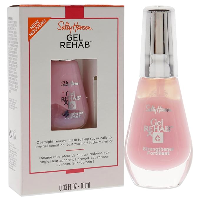 Sally Hansen Nail Treatment Gel Rehab, 0.33 Fl Oz (Pack of 2)