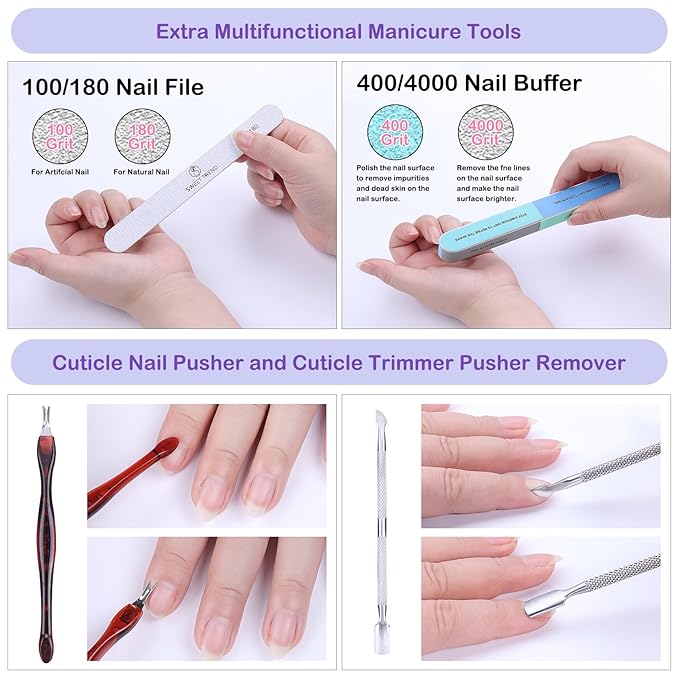 Short Fake Nail Tips Almond: 600Pcs Full Cover Nail Tips for Acrylic Nails Nail Extension Kit with Nail Glue Remover & Glue Acrylic False Nail Clippers Clear Nails Tip Art for Beginners DIY