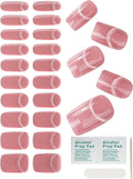 Cat Eye-Inspired 20pcs Semi Cured Gel Nail Strips - Salon-Grade DIY Wraps with Glaze Texture, Easy Application, UV Light Required for Stylish Nails