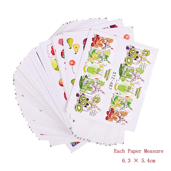 40 Sheets Fruits Nail Art Stickers, Holographic Water Transfer Nail Decals Design, Cake Fruit Ice Cream Nail Sticker Supplies for Women Girls Manicure Tips Charms Decoration Cute Acrylic Nails Decal