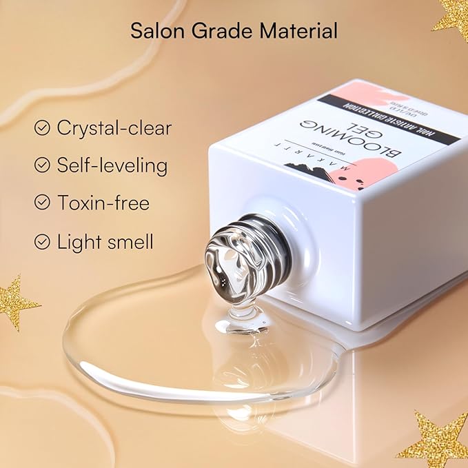 Makartt Blooming Gel: Clear UV LED Nail Art Polish for Spreading Effect Marble Soak Off Nail Polish Gel Painting Nail Designs for DIY Color Floral Watercolor Magic Manicure Gift for Women