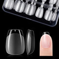Gelike ec Nail Tips- Gel Nail Tips Extra Short Coffin Nail Tip Full Cover 120PCS 12 Sizes, Extra Short Coffin - Gift for Valentine's Day