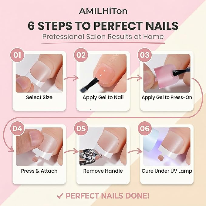 Latte Nude French Tip Toe Nail Press Ons, 150PCS Square Full Cover Soft Gel Toe Nail Tips, 15 Sizes for Wide Toenail Beds, Pre-Shaped for DIY French Pedicure & Salon