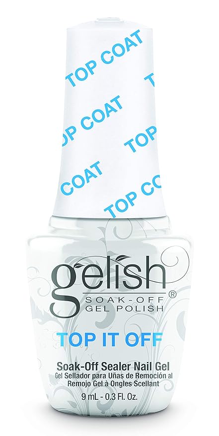 Gelish MINI 9mL Essentials Value Pack – LED/UV Cure, Long-Lasting, Chip-Resistant, Professional Gel Nail Kit for Manicures (Top It Off Trio)