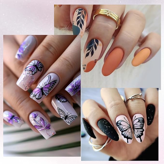 Born Pretty Nail Stamping Plates Set Nail Art Image Plates Plaid Flowers Leaves Geometric French Stamp Templates Kit Image Manicuring DIY Printing Tools 6PCS