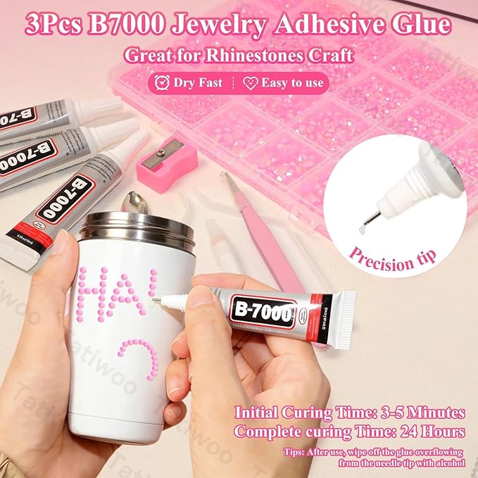 20000Pcs Pink Flatback Jelly Resin Rhinestones for Bedazzling, Mix Sizes Crystal Rhinestones Gems, Pink Gems Bedazzling for Crafting, Flatback Rhinestone for DIY Face Makeup Crafts Tumblers