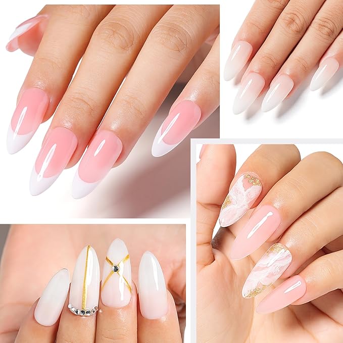 Nicedeco Hema Free Builder Nail Gel Polish 15ML 7 in 1 Clear Base Cruelty Free Vegan Strengthener Gel Hard Gel Extension