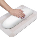 Arm Rest for Nails Tech, Soft Waterproof Nail Arm Rest, Relieve Hand Pressure, Anti-Stain Hand Rest for Nails Tech and Clients, Luxury Salon Manicure Armrest (White)