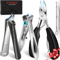 Toenail Clippers for Seniors Thick Toenails, Large Wide Opening Toe Nail Clippers for Men Thick Nails, Heavy Duty Sharp Slanted Nail Clippers Fingernail Clipper Gifts for Men Women