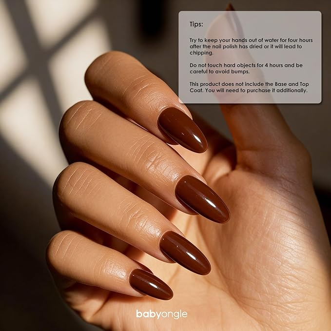 Brown Nail Polish, 14 ML Quick Dry Nail Polish for Nail Art DIY Manicure at Home, Chip Resistant Nail Lacquer for Nail Art Varnish, Long Lasting, BOG119