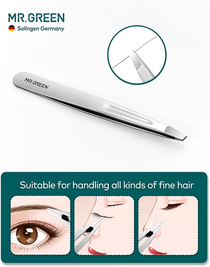 MR.GREEN 4Pcs Nail Clippers Set, Upgraded Anti-Splash Nail Clippers with Nail File and Tweezers, Professional Fingernail Toe Nail Clippers, Portable Manicure Nail Kit with Premium Case for Men& Women