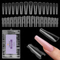 TOROKOM Sandwich Nails Dual Forms - 240Pcs Dual Forms for Builder Gel & Poly Gel 15 Sizes Trapezoidal Nail Mold for Quick Nails Extension, No Paper Forms Needed, Salon Nail Art Tools