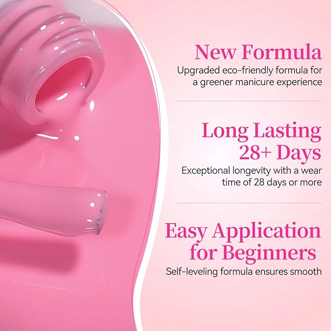 BORN PRETTY Pink Gel Nail Polish Set 6 Colors,Valentine's Day Gift From Light Pink to Bright Neon Hot Pink Sweet Lovely Red Color Gel Polish Kit for Salon Manicure and Nail Art DIY at Home