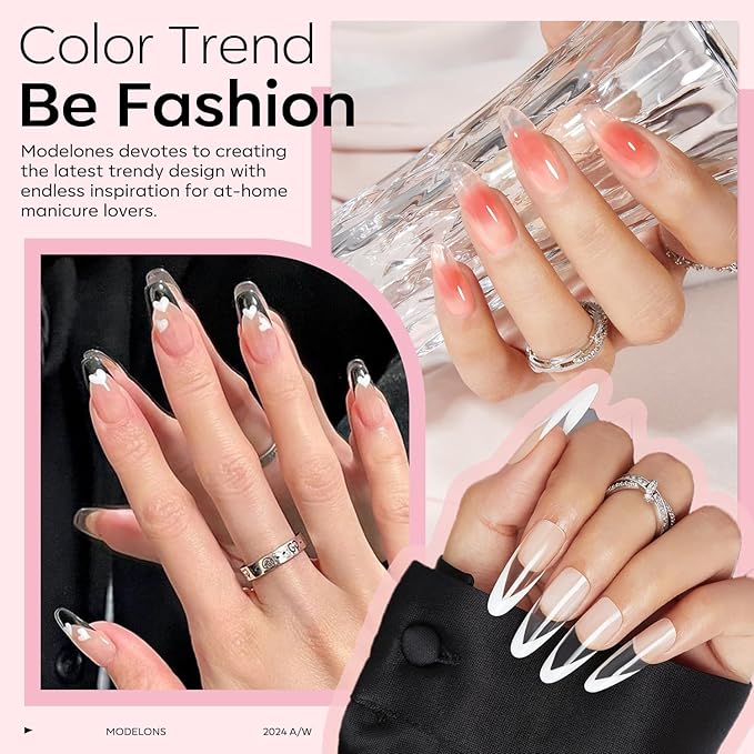 Modelones Acrylic Powder, 4.23oz Transparent Large Capacity Professional Acrylic Nail Powder Polymer for 3D French Nails Manicure Extensions & Carving, Long-Lasting Beauty Gifts