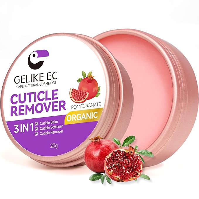 Gelike EC Cuticle Remover Moisturizing Balm: Nail Cream Deep Nourishment for Dry Damaged Cuticles – Long Lasting Hydration – Strengthener and Growth Treatment – Nail Care for Home DIY, 20g