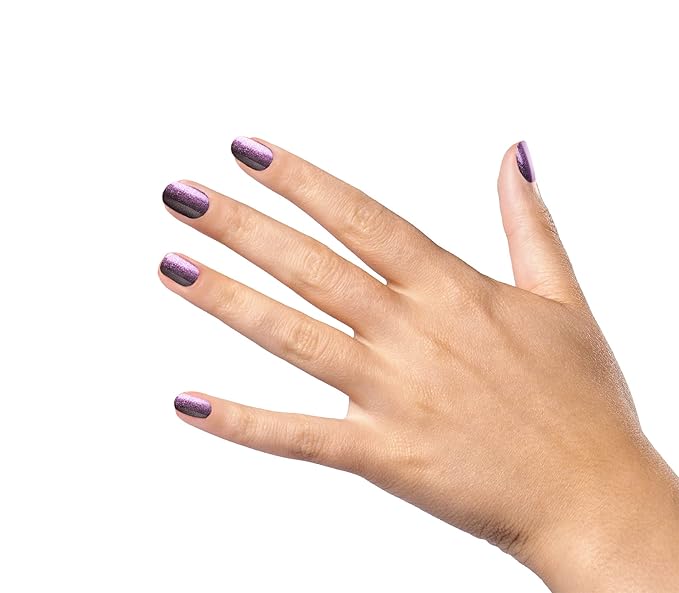 duri Nail Polish, 760 A Million Likes, Purple Metallic Glitter, Full Coverage, Shiny Finish, Fast Drying, Lasting, 0.45 Fl Oz