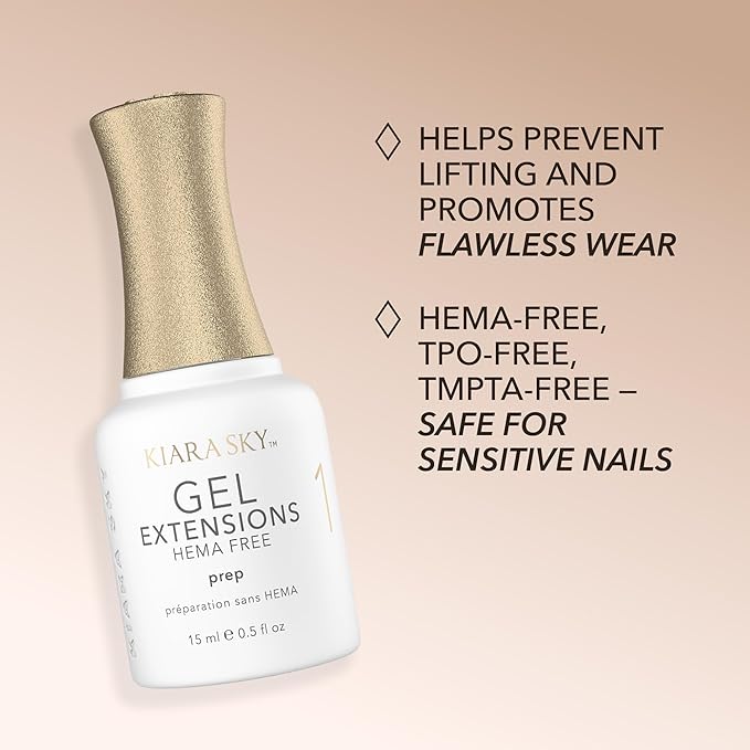 KIARA SKY Gel Extension Essentials Hema-Free Step #1 Prep 0.5 oz