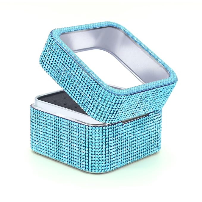 Nail Drill Bits Holder Case- 25 Holes Dustproof Rhinestone Nail Bits Box Efile Displayer Organizer Container for Manicure Tools